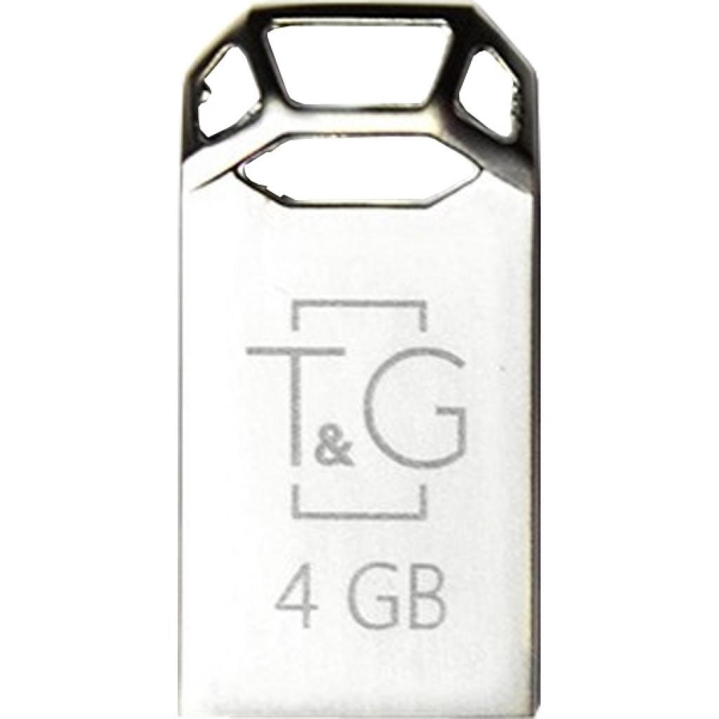 USB флеш накопичувач T&G 4GB 110 Metal Series Silver USB 2.0 (TG110-4G)