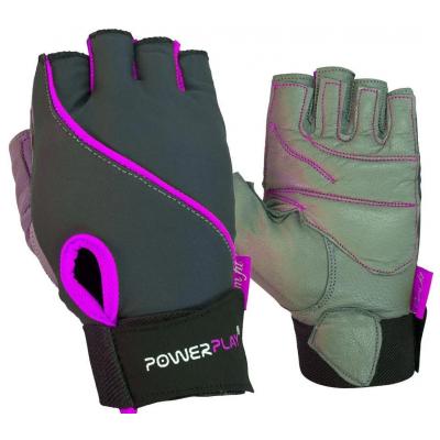 Рукавички для фітнесу PowerPlay 1725A XS Grey/Purple (PP_1725A_XS_Grey/Purple)