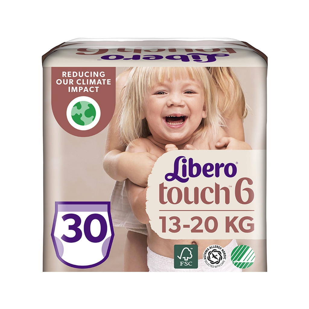 Підгузок Libero Touch 6 13-20 кг 30 шт (7322541092201)