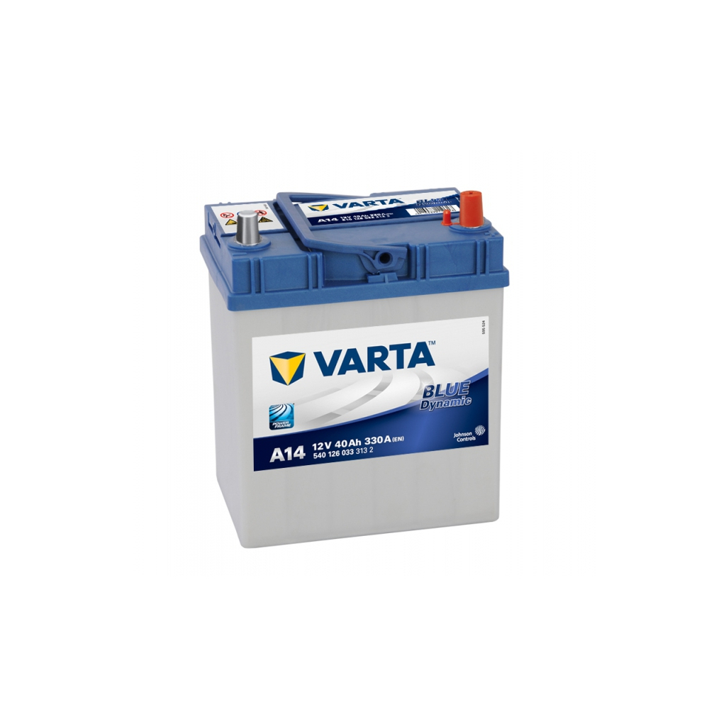 Акумулятор автомобільний Varta Blue Dynamic 40Аh без нижн. бурта (540126033)