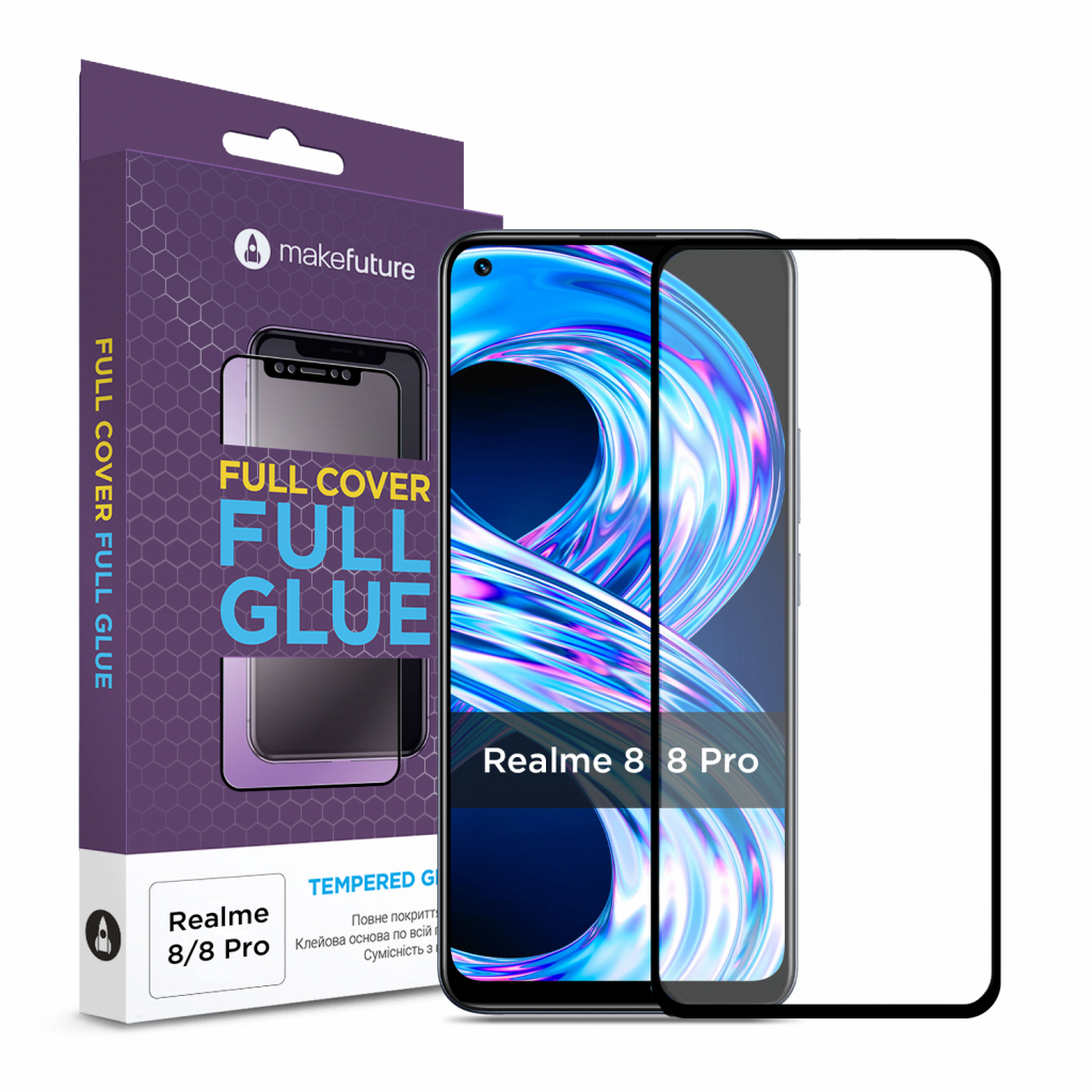 Скло захисне MakeFuture Realme 8/8 Pro (MGF-R8/8P)