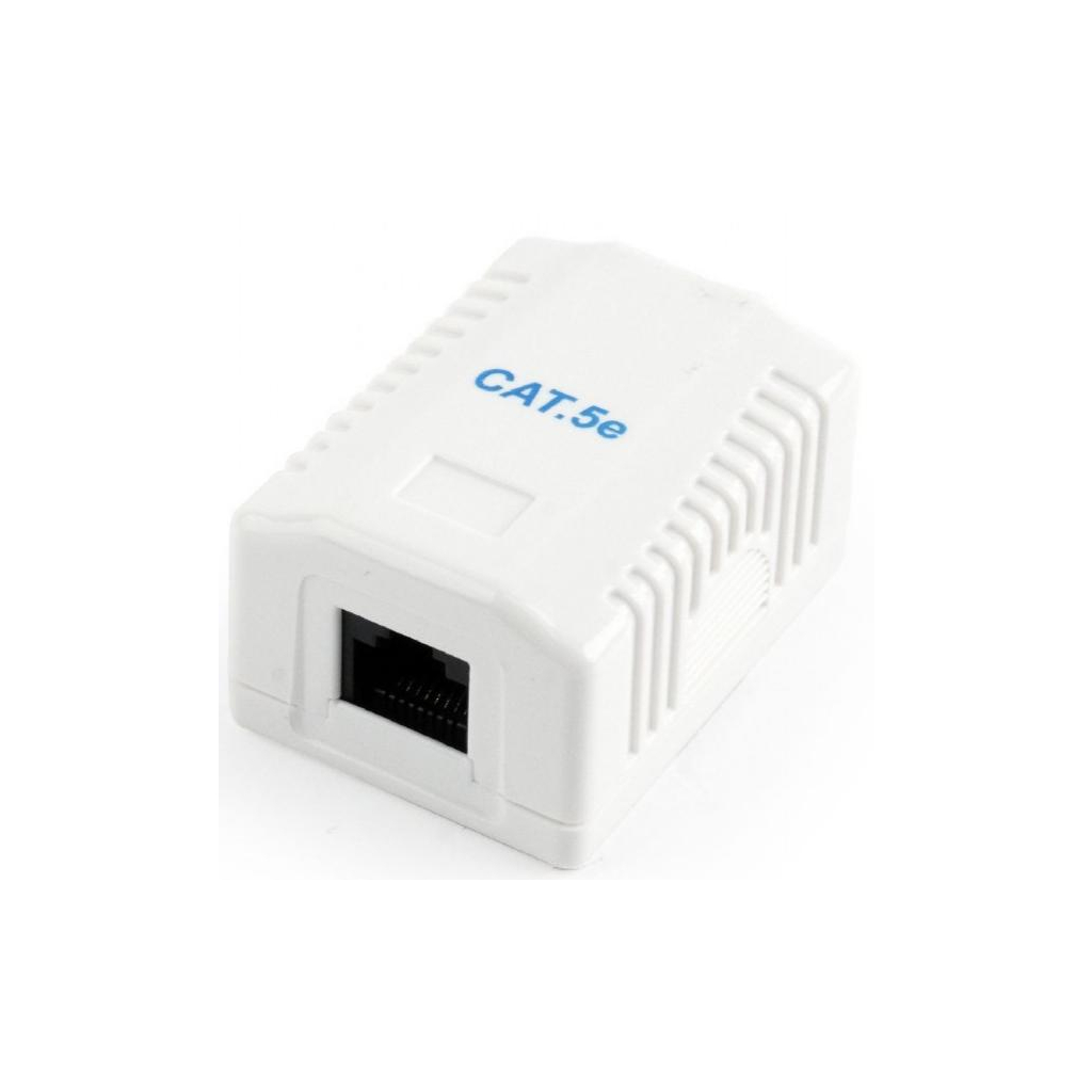 Комп'ютерна розетка Cablexpert RJ45x1 UTP, cat.5e (NCAC-1U5E-01)