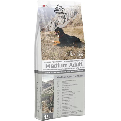 Сухий корм для собак Carpathian Pet Food Medium Adult 12 кг (4820111140695)