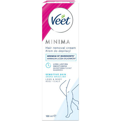 Крем для депіляції Veet Minima для чутливої шкіри з Алое вера 100 мл (4053700288205)