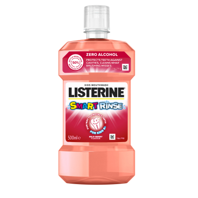 Ополіскувач для порожнини рота Listerine Smart Rinse Ягідна свіжість 500 мл (3574661787190)