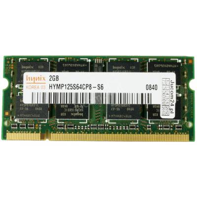 Модуль пам'яті для ноутбука SoDIMM DDR2 2GB 800 MHz Hynix (HYMP125S64CP8-S6 / HMP125S6EFR8C-S6)