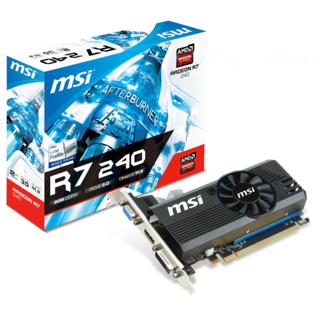 Відеокарта Radeon R7 240 2048Mb MSI (R7 240 2GD3 LPV2)