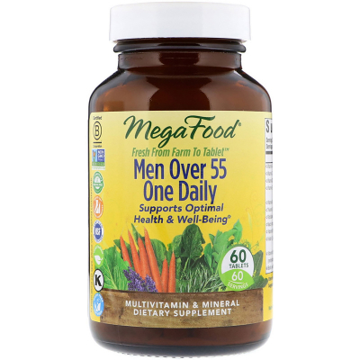 Мультивітамін MegaFood Мультивітаміни для чоловіків 55+, Men Over 55 One Daily, 60 (MGF-10355)