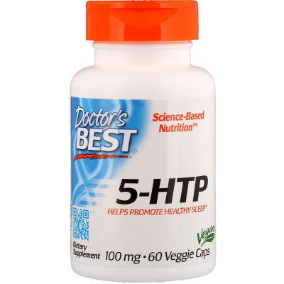 Амінокислота Doctor's Best 5-HTP (гідроксітріптофан), 100мг, 60 капсул (DRB-00077)