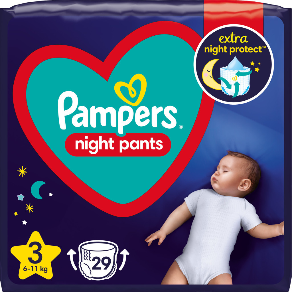 Підгузок Pampers трусики нічні Night Pants Розмір 3 (6-11 (8006540234679)