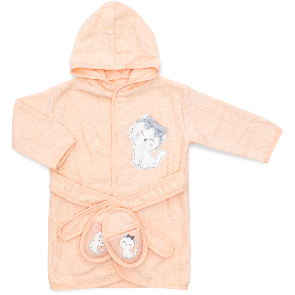 Дитячий халат Bibaby махровий (66311-86G-peach)