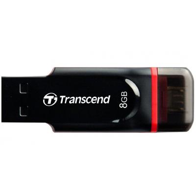 USB флеш накопичувач Transcend 8GB JetFlash OTG 340 USB 2.0 (TS8GJF340)