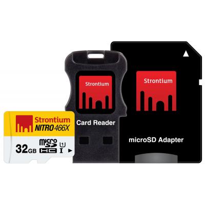 Карта пам'яті Strontium Flash 32GB microSDHC Class 10 USH-I 466X (SRN32GTFU1C)