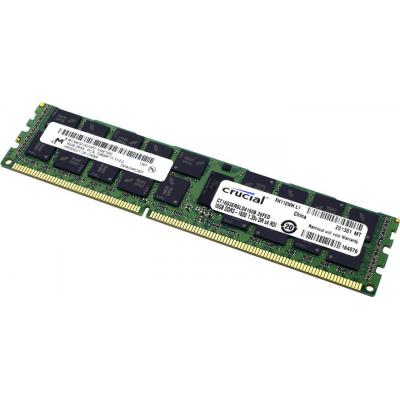 Модуль пам'яті для сервера DDR3 16GB ECC RDIMM 1600MHz 2Rx4 1.35V CL11 Micron (CT16G3ERSLD4160B)