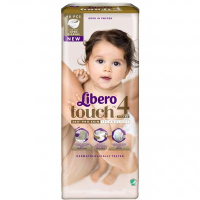 Підгузок Libero Touch 4 (7-11 кг) 48 шт (7322540776195)