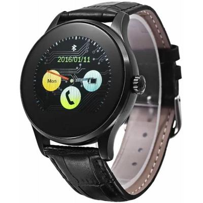 Смарт-годинник UWatch K88H Black Leather Strap (F_59768)