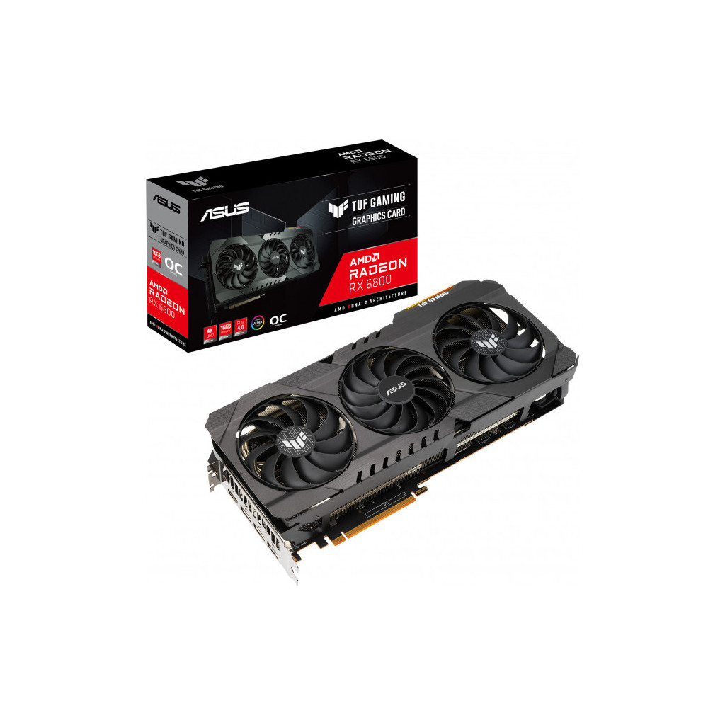 Відеокарта ASUS Radeon RX 6800 16Gb TUF OC GAMING (TUF-RX6800-O16G-GAMING)