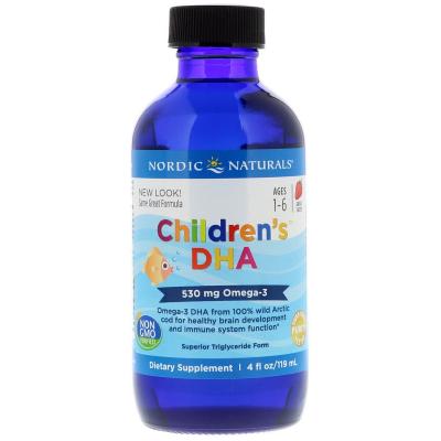 Жирні кислоти Nordic Naturals Риб'ячий жир (ДГК) для Дітей, зі Смаком Полуниці, Children's (NOR-56780)