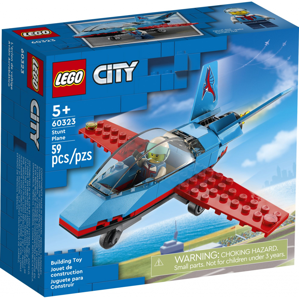 Конструктор LEGO City Great Vehicles Трюковий літак 59 деталей (60323)