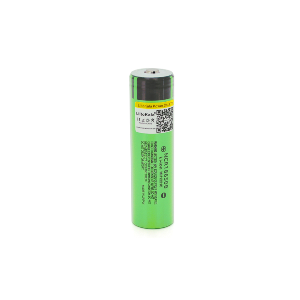 Акумулятор 18650 Li-Ion 3400mah (3200-3400mah), 3.7V (2.75-4.2V), green, PVC BOX Liitokala (Lii-34B-JT)