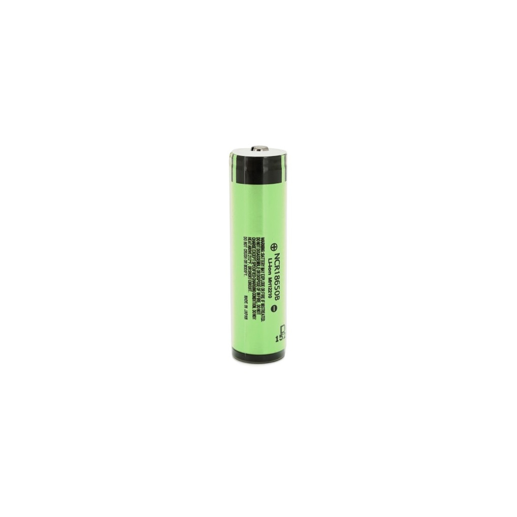 Акумулятор 18650 Li-Ion NCR18650B TipTop Protected, 3400mAh, 6.8A, 4.2/3.6/2.5V, green Panasonic (NCR18650B-P)