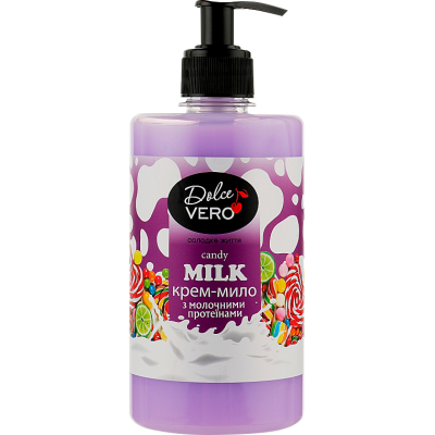 Рідке мило Dolce Vero Candy Milk з молочними протеїнами 500 мл (4820091146885)