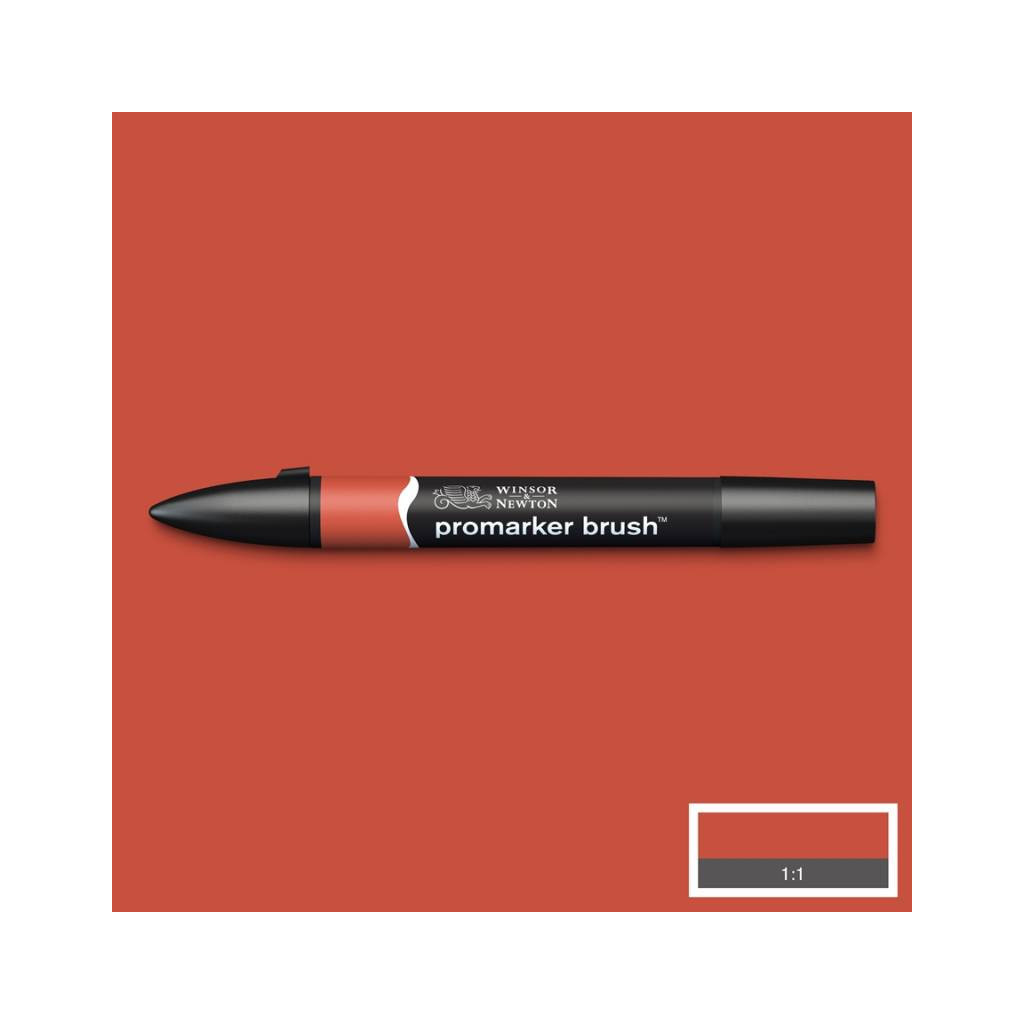 Маркер Winsor&Newton двосторонній Brushmarker, (R946) Помаранчевий палений (884955042649)