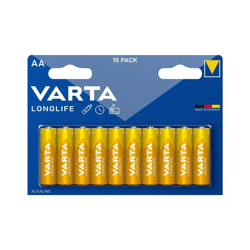 Батарейка Varta AA Varta Longlife Extra * 10 (04106101461)