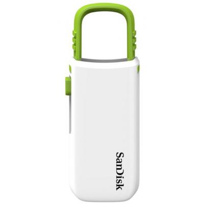 USB флеш накопичувач SanDisk 16GB Cruzer U White/Green USB 2.0 (SDCZ59-016G-B35WG)