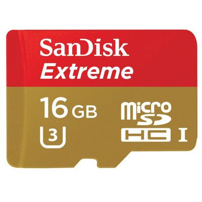 Карта пам'яті SanDisk 16GB microSDHC Extreme UHS-I U3 (SDSDQXN-016G-G46A)