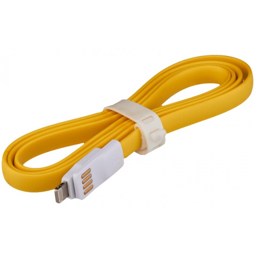 Дата кабель магнитный USB 2.0 -> Lightning Y 1м желтый /Retail LogicPower (4119)