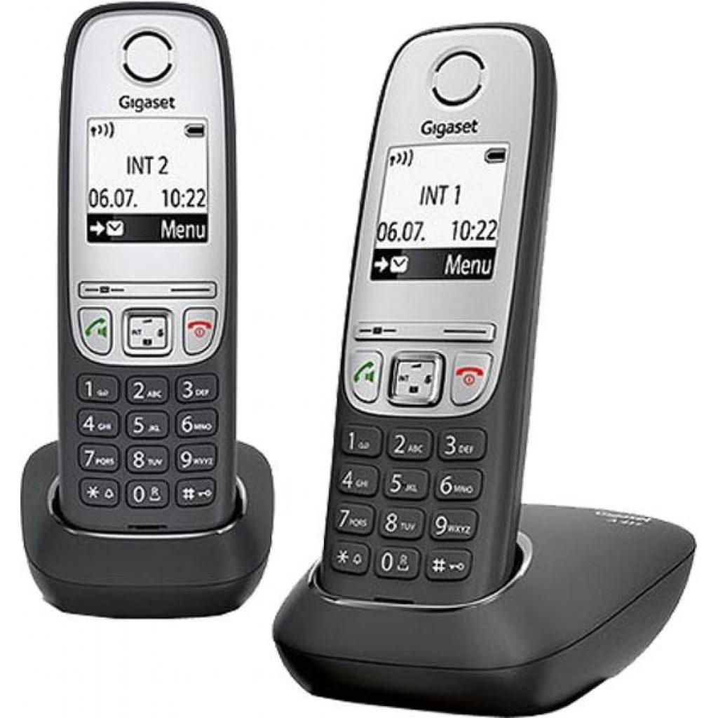 Телефон DECT Gigaset A415 DUO Black (L36852H2505S301)