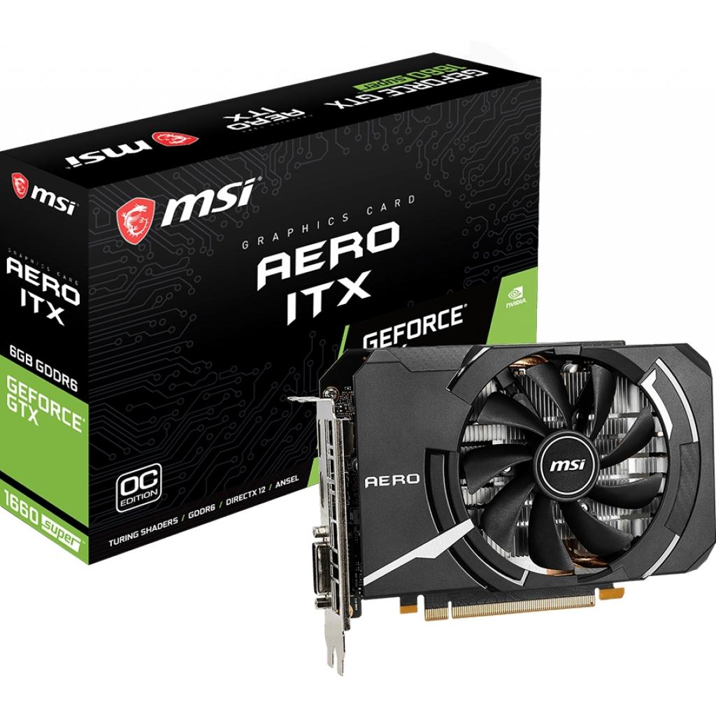 Відеокарта MSI GeForce GTX1660 SUPER 6144Mb AERO ITX OC (GTX 1660 SUPER AERO ITX OC 6G)