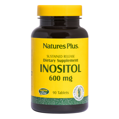 Вітамін Natures Plus Інозітол Уповільненого Вивільнення, Nature's Plus, 600 мг, 9 (NTP2137)