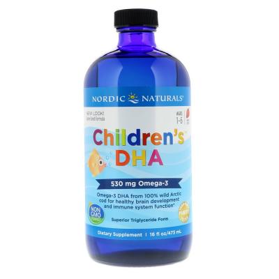 Жирні кислоти Nordic Naturals Риб'ячий жир (ДГК) для Дітей, зі Смаком Полуниці, Children's (NOR-02724)