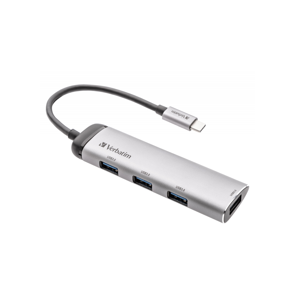 Концентратор Verbatim USB Type-C MP Hub 4 x USB 3.2 G1 (49147)