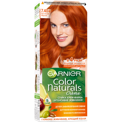 Фарба для волосся Garnier Color Naturals 7.40 Вогняний мідний 110 мл (3600541265080)