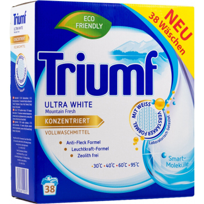 Пральний порошок Triumf Ultra White для білої білизни 2.8 кг (4260266159935)