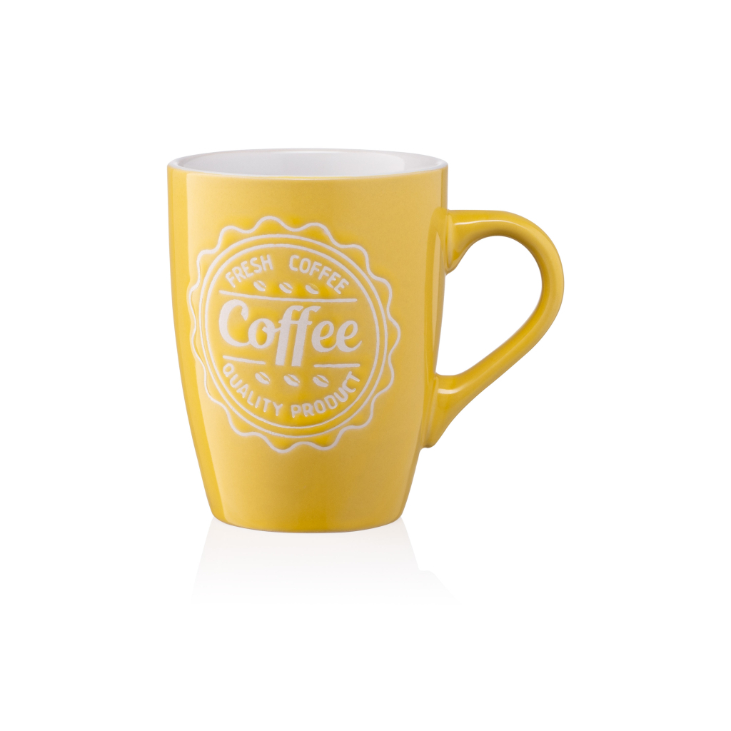 Чашка Ardesto Coffee 330 мл Yellow (AR3469Y)