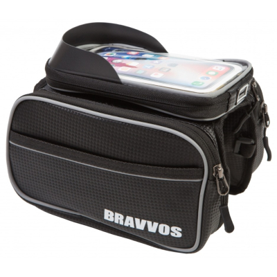 Велосумка нарамна Bravvos QJ-001 Black (BIB-058)