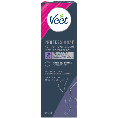 Крем для депіляції Veet Professional для всіх типів шкіри з Олією ши 100 мл (5900627099034)