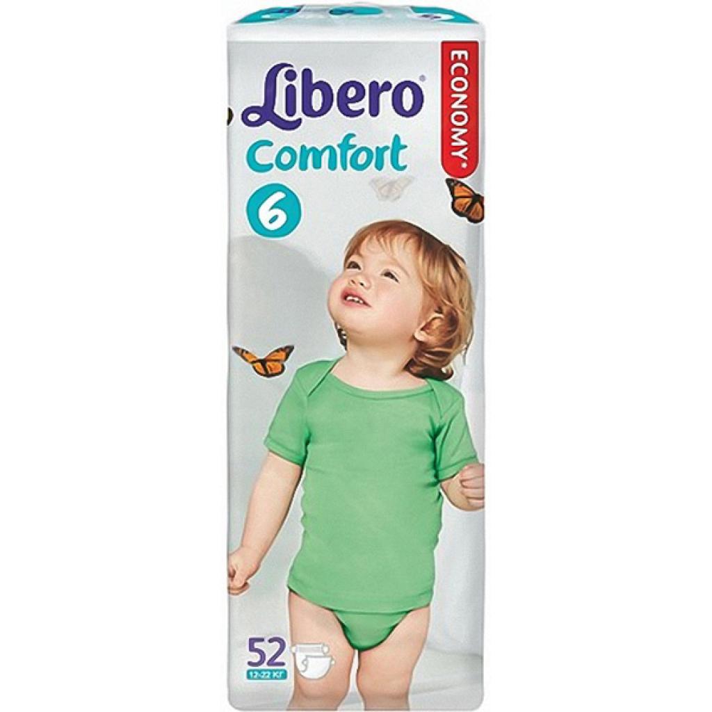 Підгузок Libero Comfort 6 (12-22кг), 52 шт (7322540496154)