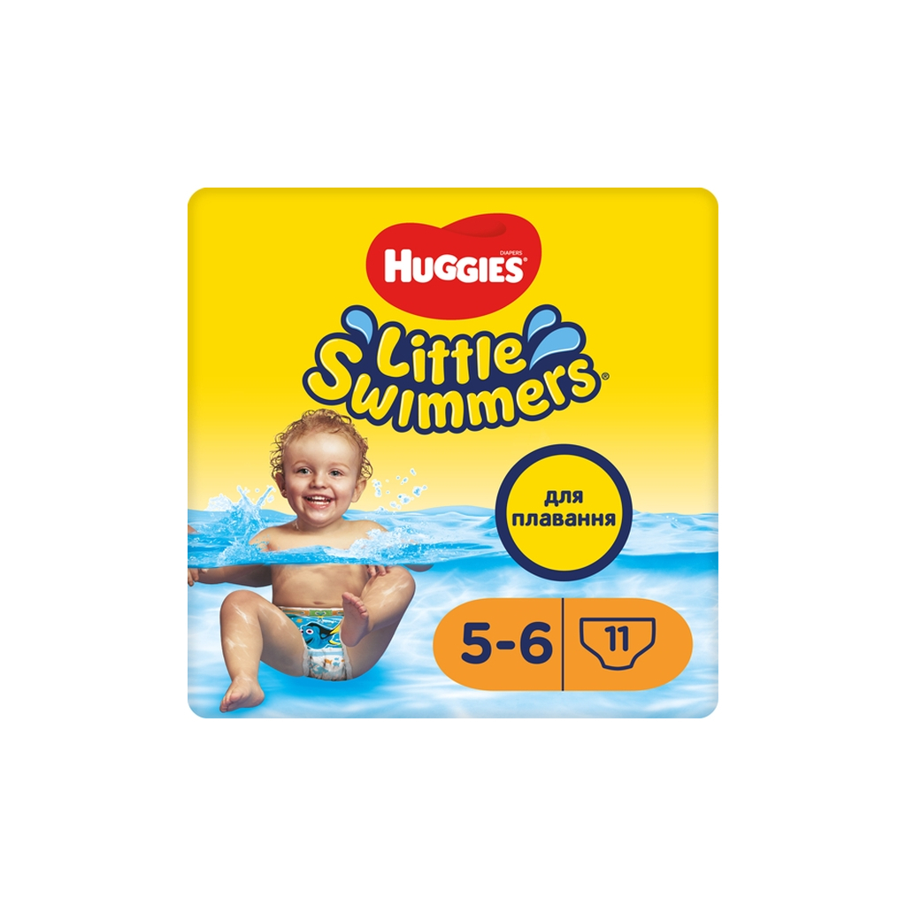 Підгузок Huggies Little Swimmer 5-6 (12-18 кг) 11 шт (5029053538426)