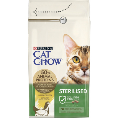 Сухий корм для кішок Purina Cat Chow Sterilised з куркою 400 г (7613032233075)