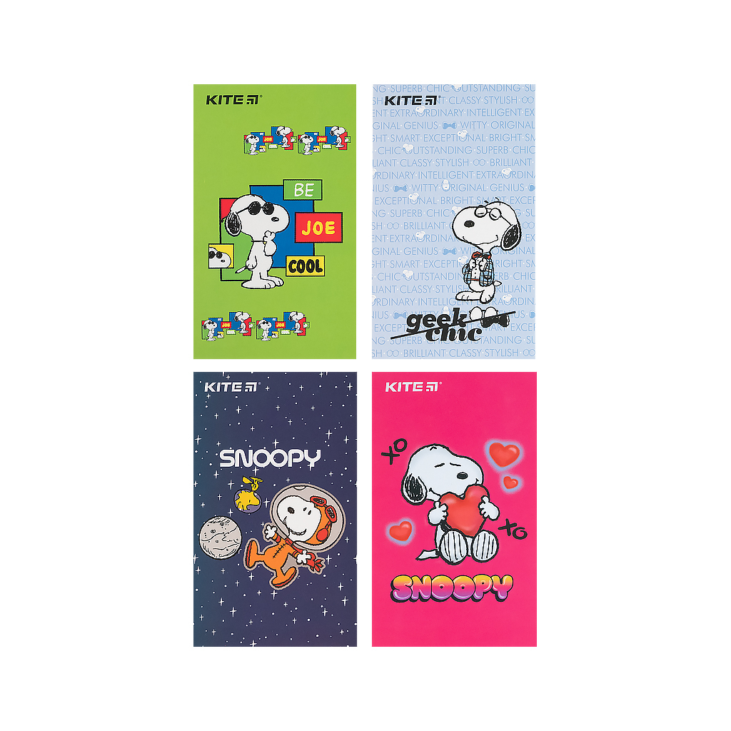 Блокнот Kite Snoopy 50 листів, А6 нелінований (SN21-195)