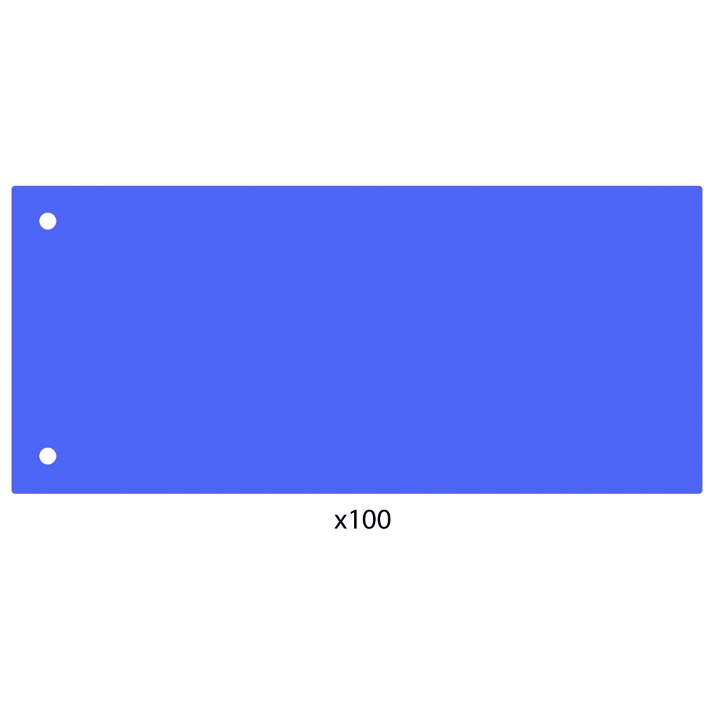Роздільник сторінок Economix 240х105 мм , пластик, синій, 100 шт (E30811-02)