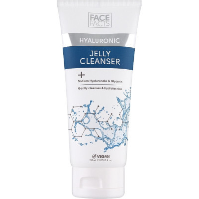 Гель для вмивання Face Facts Hyaluronic Jelly Cleanser Гіалуронове желе 150 мл (5031413926743)