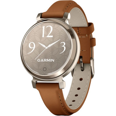 Смарт-годинник Garmin Lily 2 Classic, Cream Gold/Tan (010-02839-02)