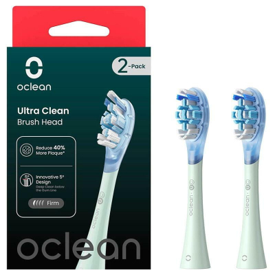 Насадка для зубної щітки Oclean UC01 G02 Ultra Clean Brush Head Green (2 шт) (6970810553512)