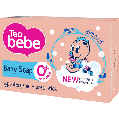 Дитяче мило Teo bebe З мигдалевою олією 75 г (3800024045257)